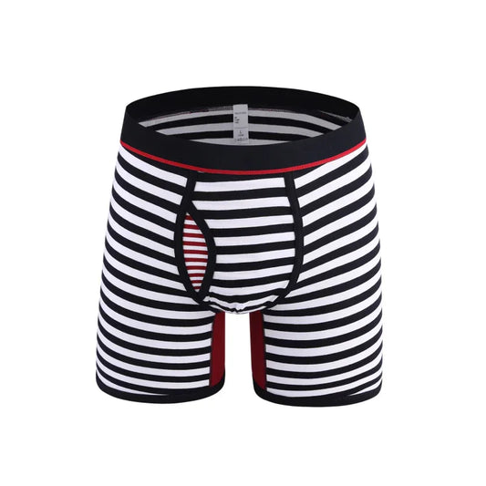 Men's Stretch Stripe Knit Boxer Briefs – The Ultimate in Comfort and Style - Shello's Creative Boutique