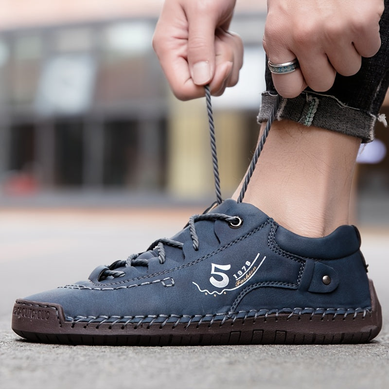 Casual Handmade Stitching Men's Flats - Outdoor Walking Shoes Sneakers Shello's Creative Boutique