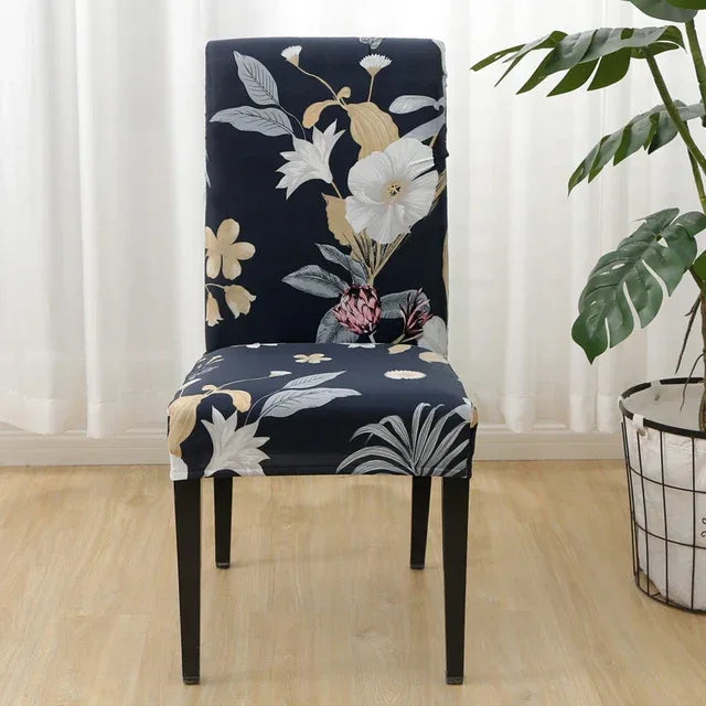 boho pattern printed stretch chair cover for dining room office banquet chair protector elastic material armchair cover - Shello's Creative Boutique