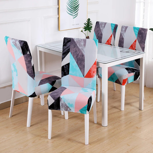 boho pattern printed stretch chair cover for dining room office banquet chair protector elastic material armchair cover eprolo