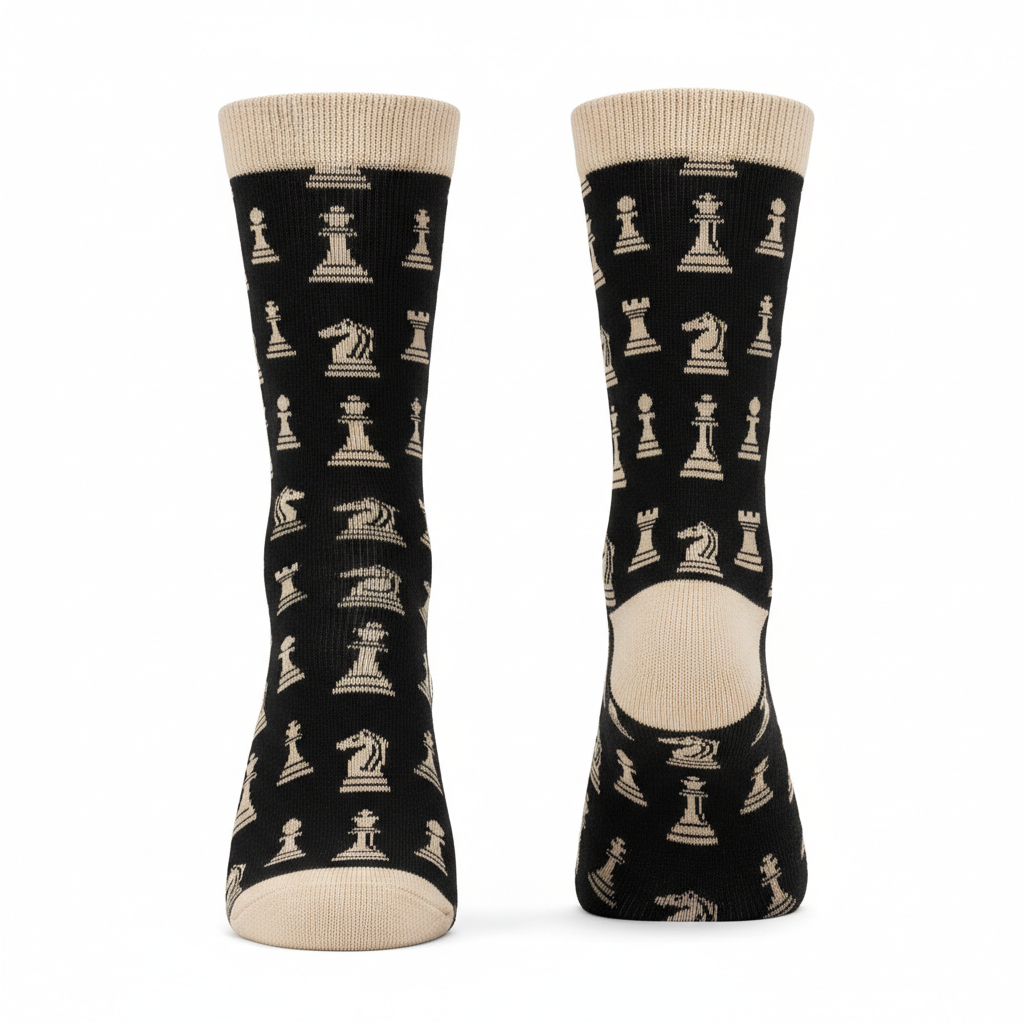 Chess Socks Pair