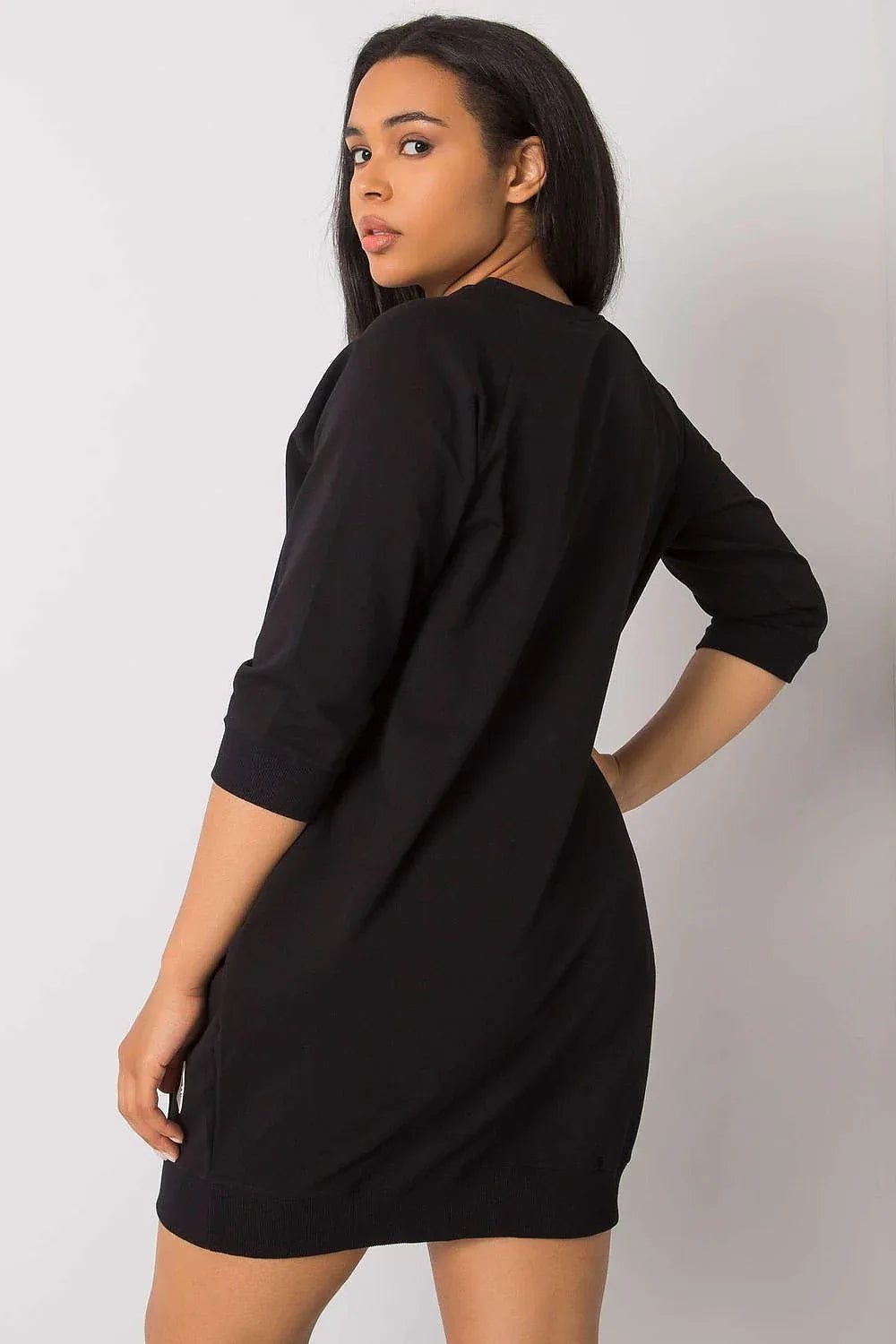 Plus Size Fuchsia Dress with Pockets - 3/4 Sleeve Cotton Dress - Shello's Creative Boutique