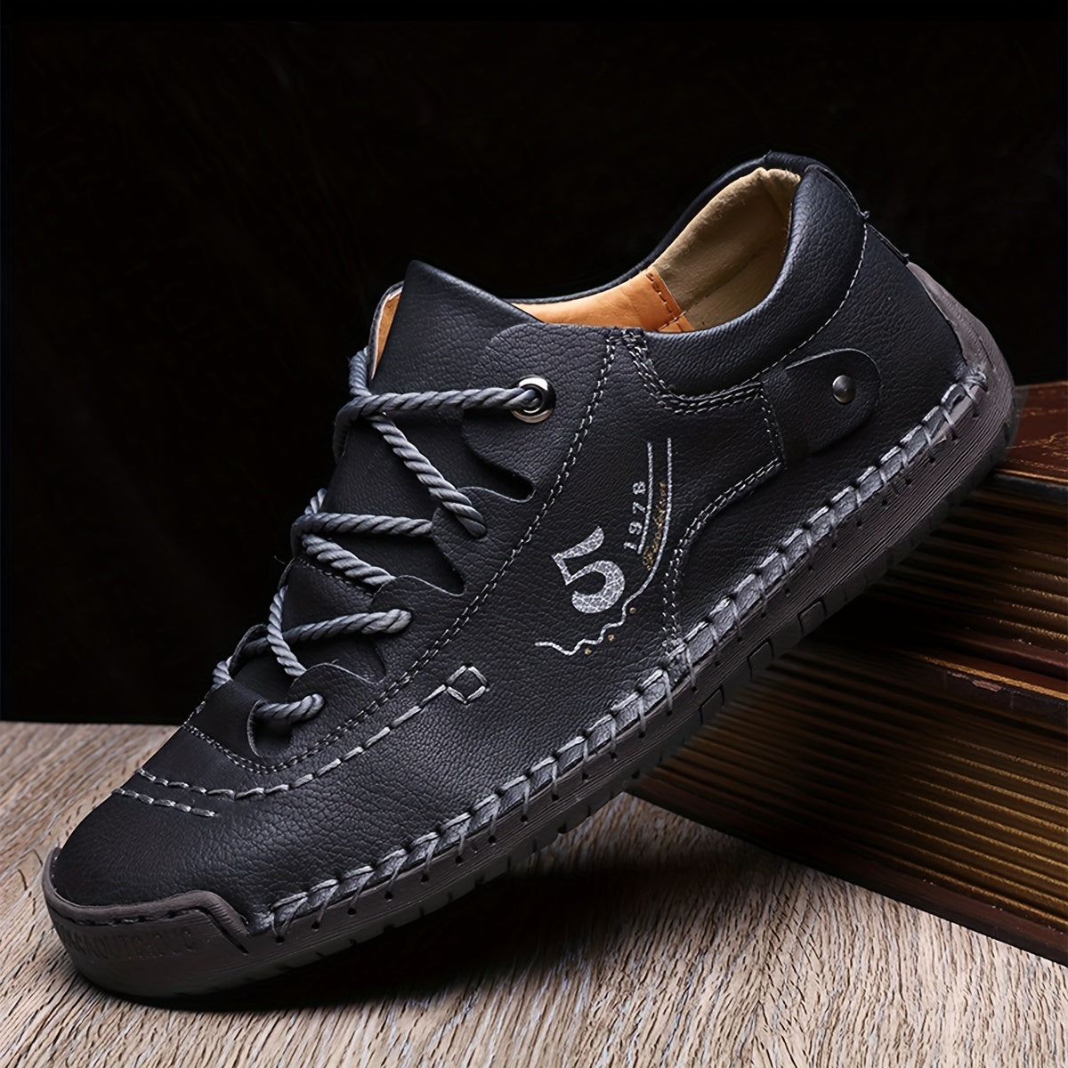 Casual Handmade Stitching Men's Flats - Outdoor Walking Shoes Sneakers Shello's Creative Boutique