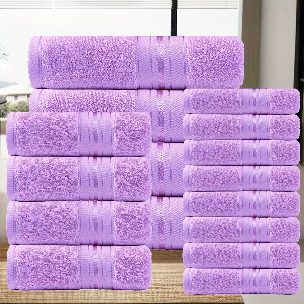 16 Piece Bath Towel Set - Complete Bundle
