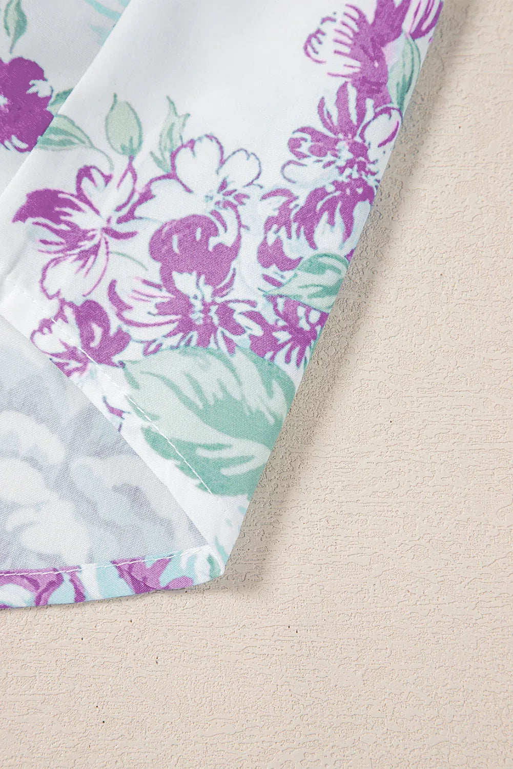 Green Floral Print Ruffle Sleeve Frill Shirt - Shello's Creative Boutique