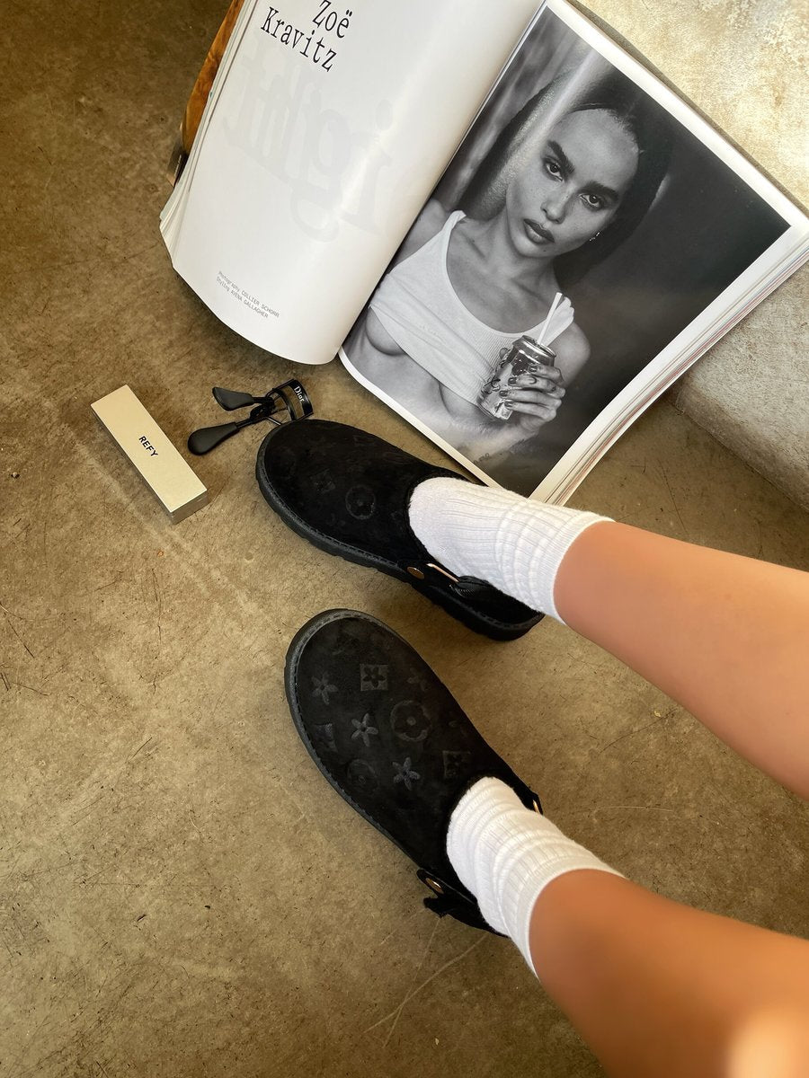 Printed Sling Back Platform Clogs Moda