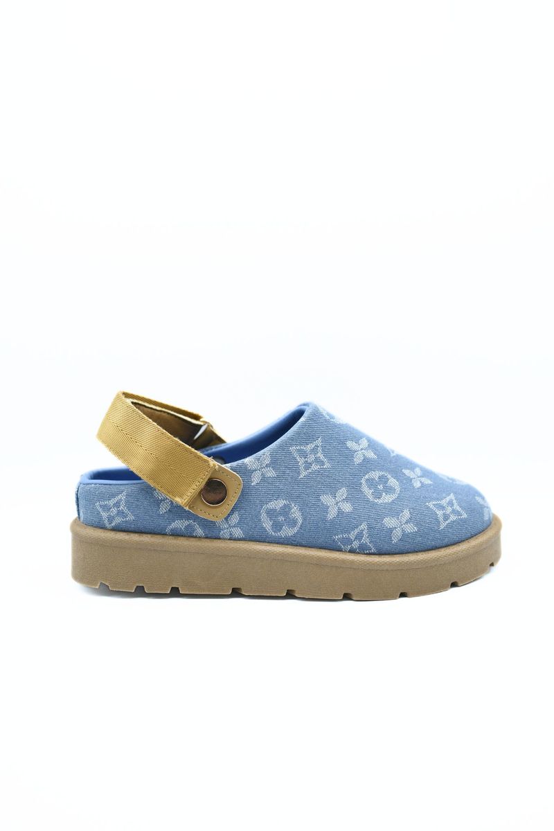 Printed Sling Back Platform Clogs Moda