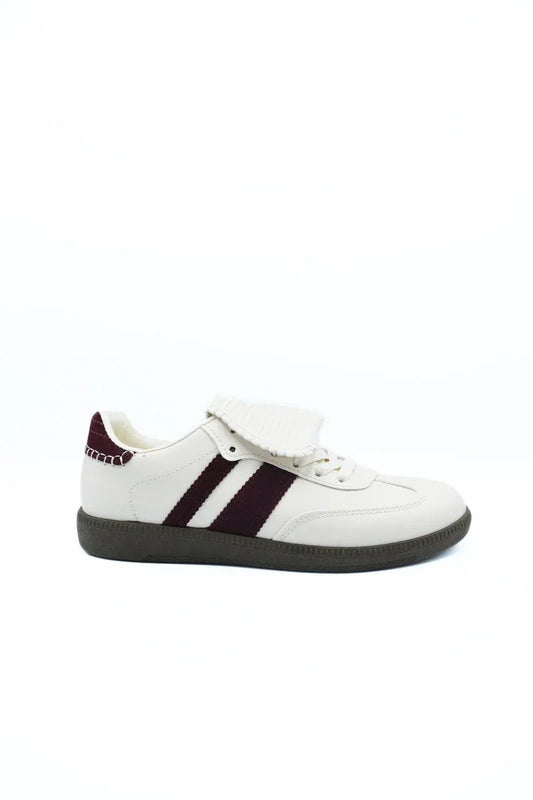 Lace-Up Flip Tongue Round Toe Trainers - Shello's Creative Boutique