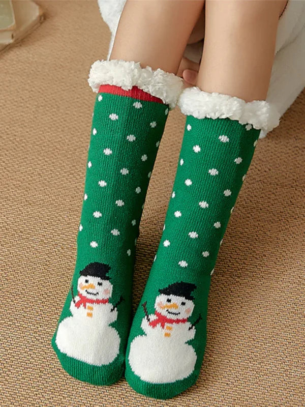 Cozy Patterned Winter Cotton Socks - Shello's Creative Boutique
