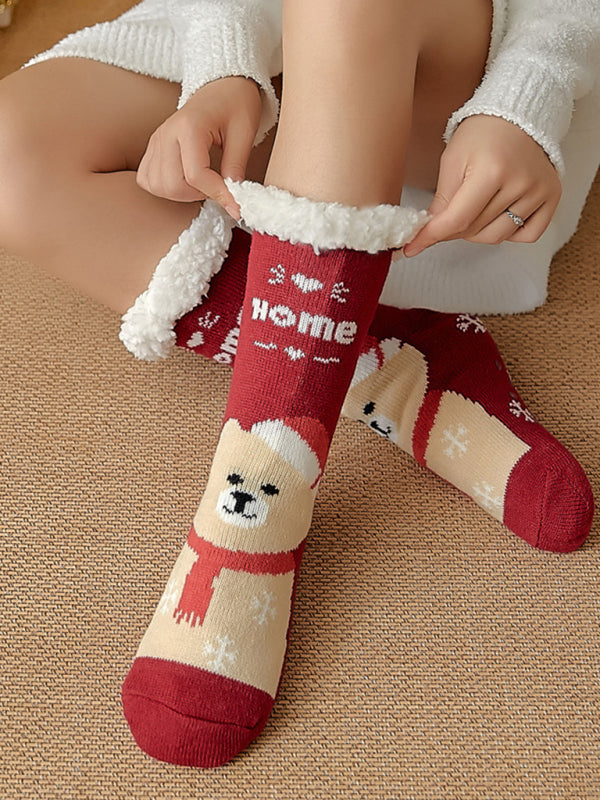 Cozy Patterned Winter Cotton Socks Shello's Creative Boutique