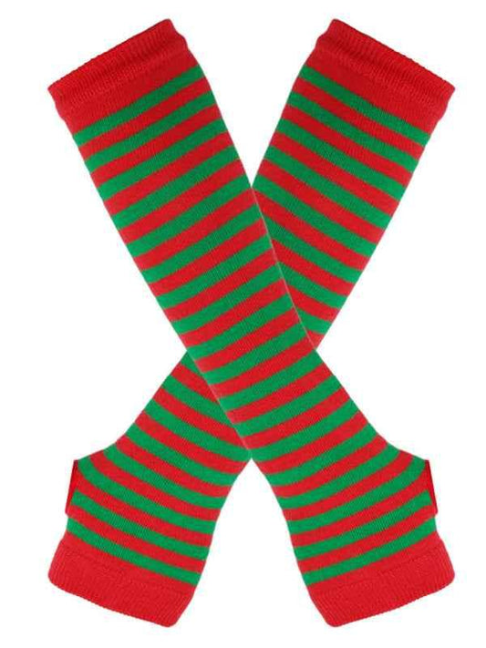 Festive Over-Elbow Christmas Gloves - Stylish Holiday Arm Warmers for Women - Shello's Creative Boutique
