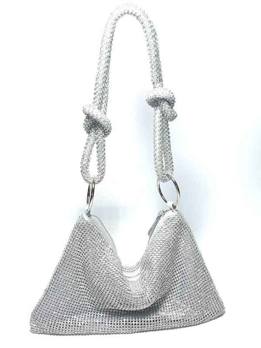 Knotted Rhinestone Pure Handmade Bag  New Diamond Full Diamond Armpit Bag
