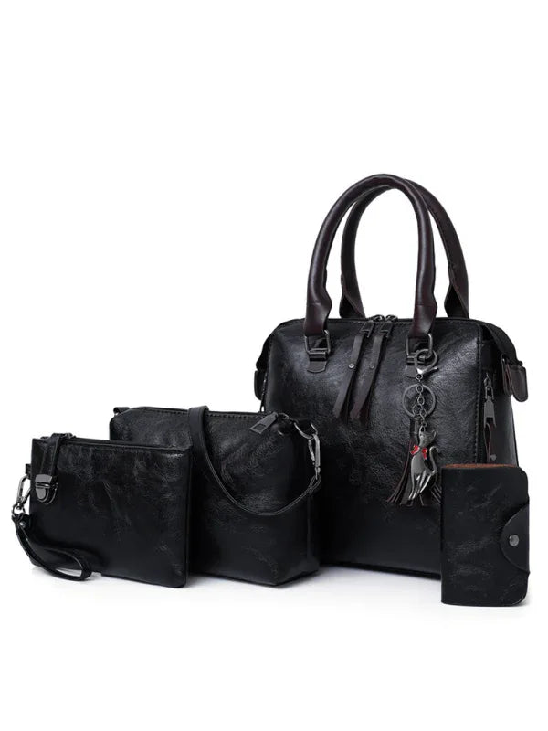 New Fashion Messenger Bag Set - Four-Piece Retro Mother-in-Chief Handbag - Shello's Creative Boutique