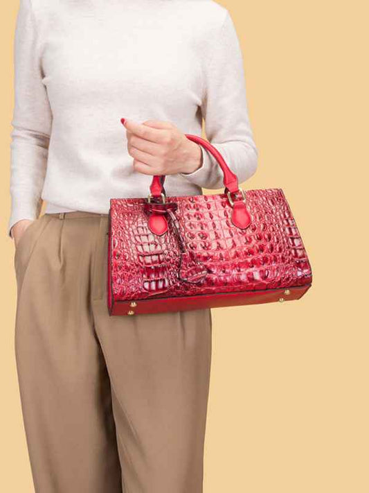 Retro Fashion Embossed Handheld Shoulder Messenger Bag