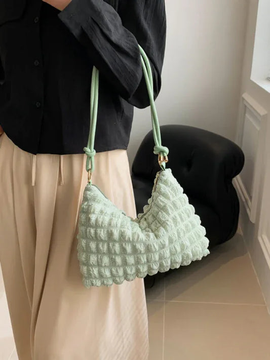 Women New Soft Square Underarm Bag - Simple Solid Color Handbag - Shello's Creative Boutique