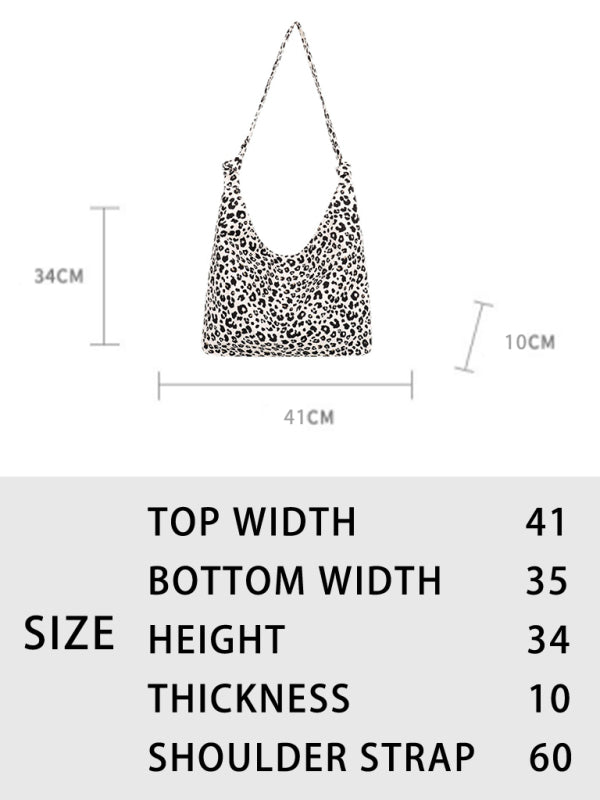 New leopard print shoulder bag canvas shopping bag Shello's Creative Boutique