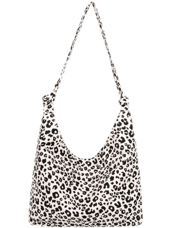 New leopard print shoulder bag canvas shopping bag Shello's Creative Boutique