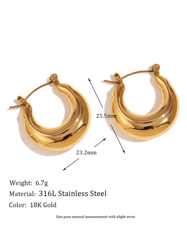 Fashion retro earrings hollow geometric hoop earrings Shello's Creative Boutique