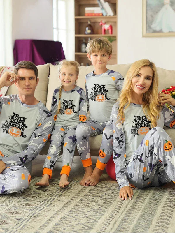 Family Matching Halloween Print Pajama Set - Shello's Creative Boutique