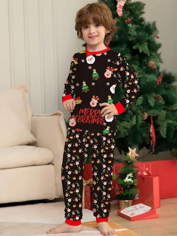Santa Claus Print Children's Christmas Pajama Set - Shello's Creative Boutique