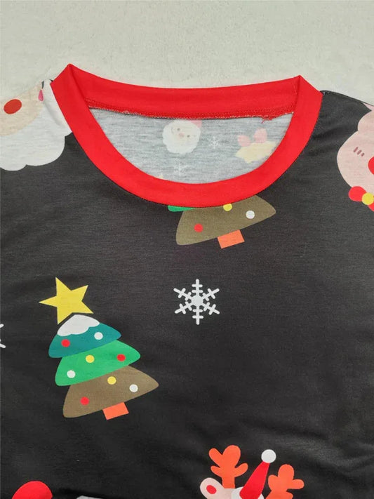 Santa Claus Print Children's Christmas Pajama Set - Shello's Creative Boutique