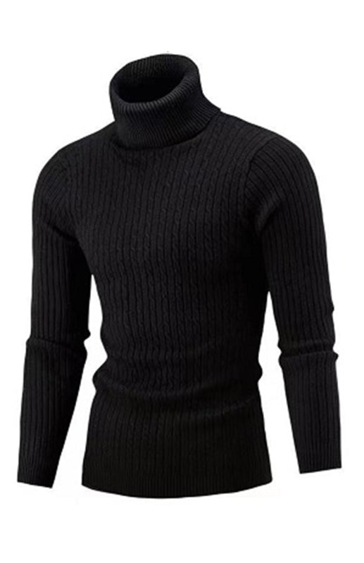 Men's Classic Long Sleeve Turtleneck Sweater Shello's Creative Boutique