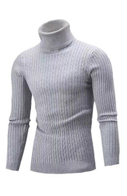 Men's Classic Long Sleeve Turtleneck Sweater Shello's Creative Boutique
