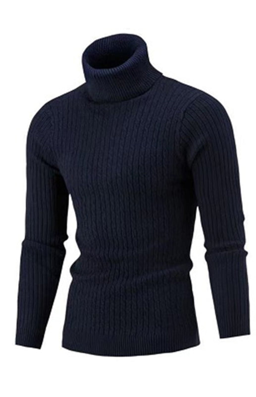 Men's Classic Long Sleeve Turtleneck Sweater Shello's Creative Boutique