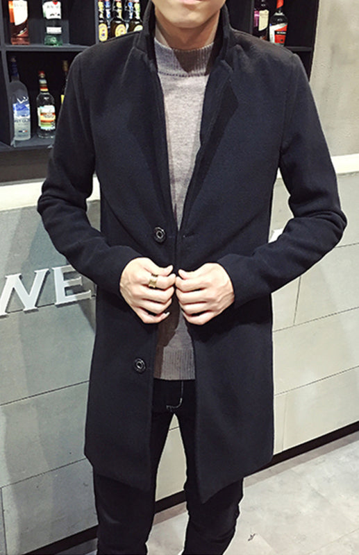 Men's Long Woolen Coat Shello's Creative Boutique