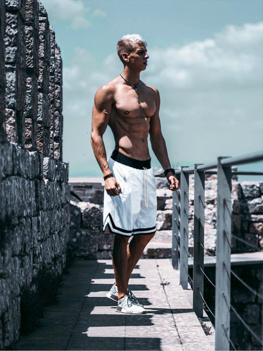 Leisure Sports Shorts Men'S Speed Outdoor Fitness Basketball Men'S Quarter Pants Shello's Creative Boutique