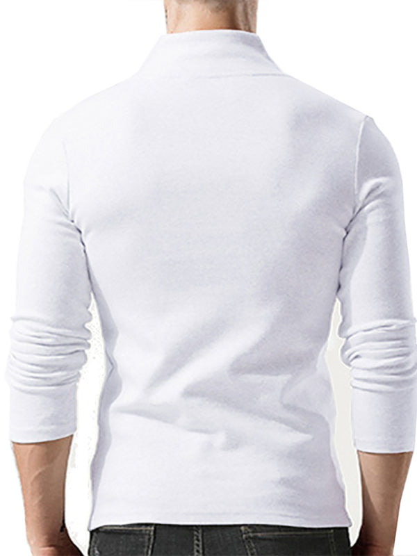 Men's Woolen V-Neck Stretchy Long Sleeve Tee Shello's Creative Boutique