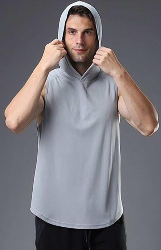 Men's Hooded Woven Polyester Sports Vest Shello's Creative Boutique