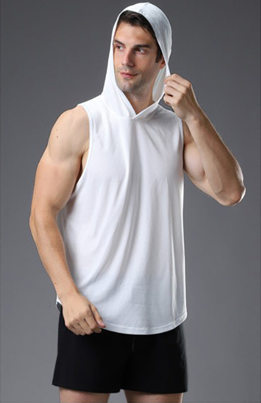 Men's Hooded Woven Polyester Sports Vest Shello's Creative Boutique