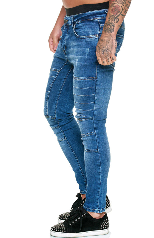 Men's Fashion High Waist Slim Jeans Shello Creative Boutique