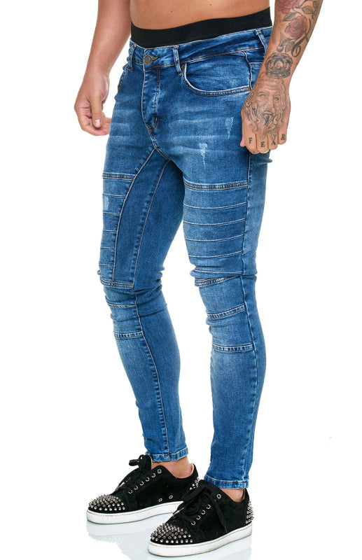 Men's Fashion High Waist Slim Jeans Shello Creative Boutique