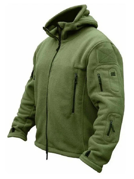 Men's Outdoor Warm Liner Fleece Jacket Cold-Proof Hooded Jacket - Shello's Creative Boutique