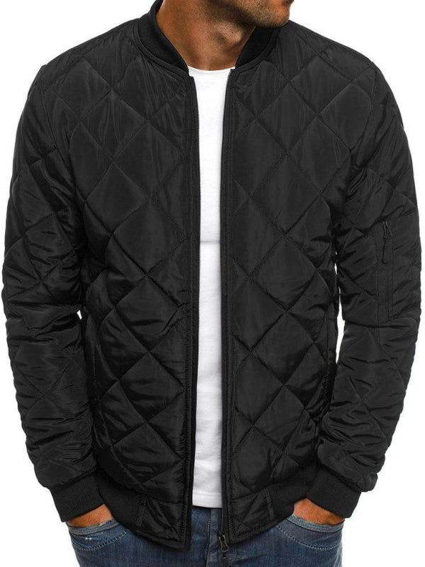 Men's Fashion Warm Coat Solid Color Jacket Shello's Creative Boutique