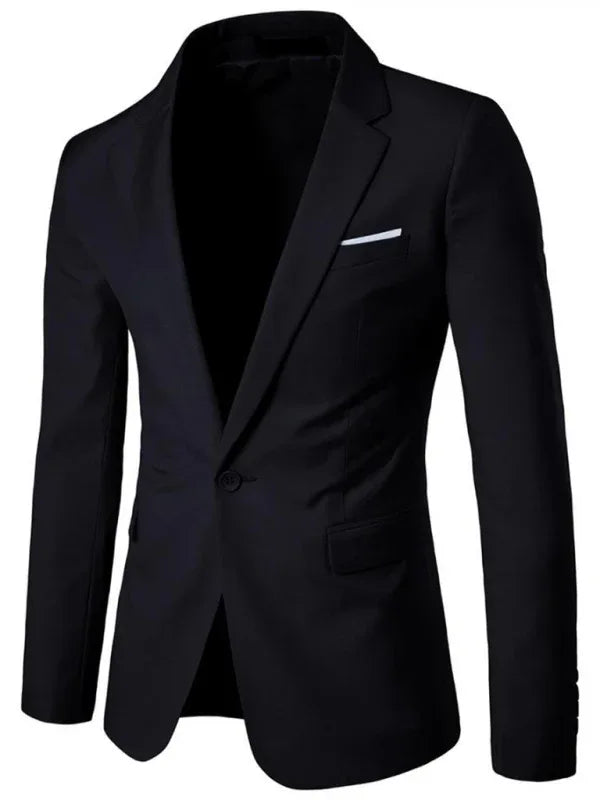Men's Light Business Long Sleeve Blazer - Shello's Creative Boutique