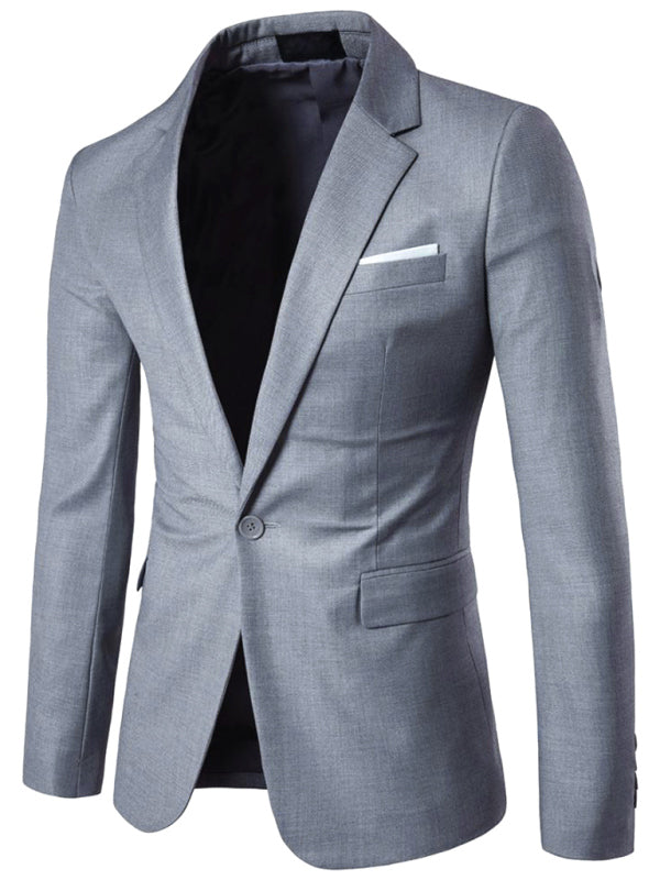 Men's Light Business Long Sleeve Blazer Shello's Creative Boutique
