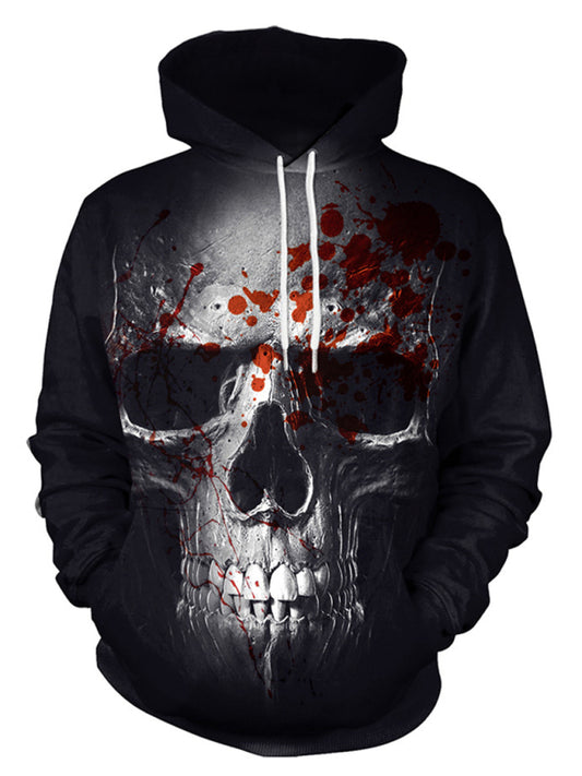 Halloween Horror 3D Digital Printed Hooded Sweatshirt Shello's Creative Boutique