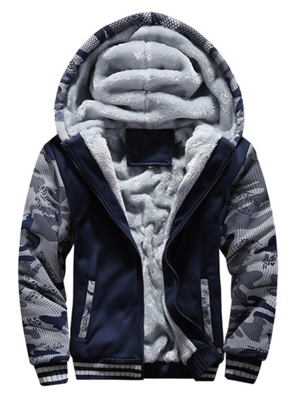 Camouflage sweater men's casual sports cardigan sweater jacket to keep warm Shello's Creative Boutique