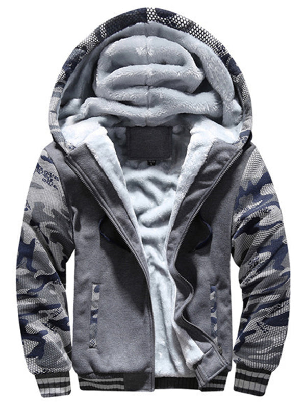 Camouflage sweater men's casual sports cardigan sweater jacket to keep warm Shello's Creative Boutique