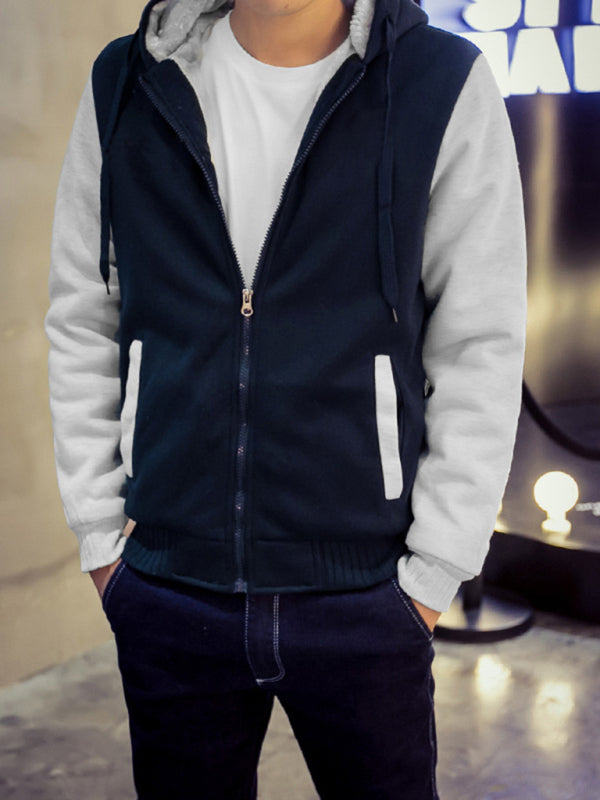 Men's Sweater Hooded Loose Sports Fleece Thickening Men's Coat Shello's Creative Boutique
