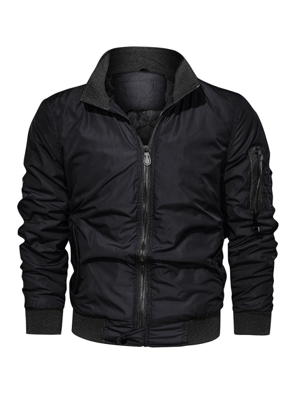 Men's Cotton Jacket Coat Simple Fashion Men's Cotton Clothes Shello's Creative Boutique