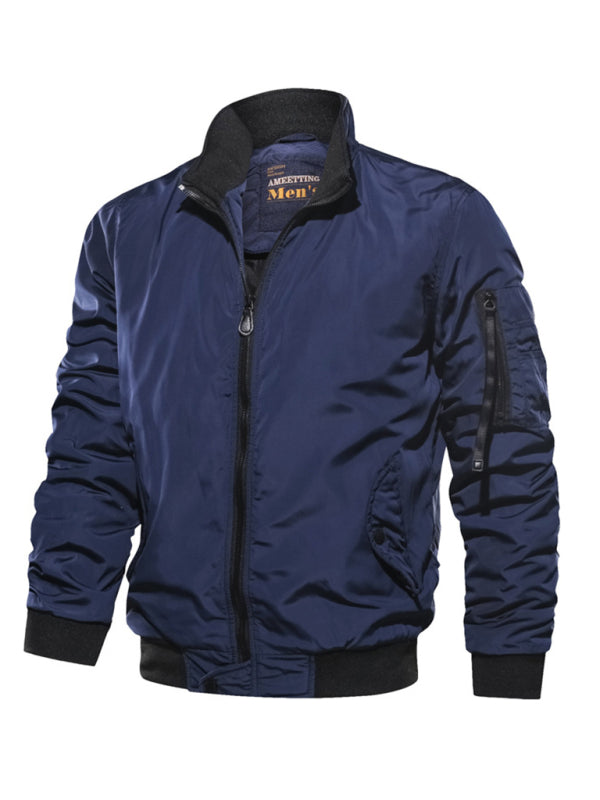 Men's Cotton Jacket Coat Simple Fashion Men's Cotton Clothes Shello's Creative Boutique