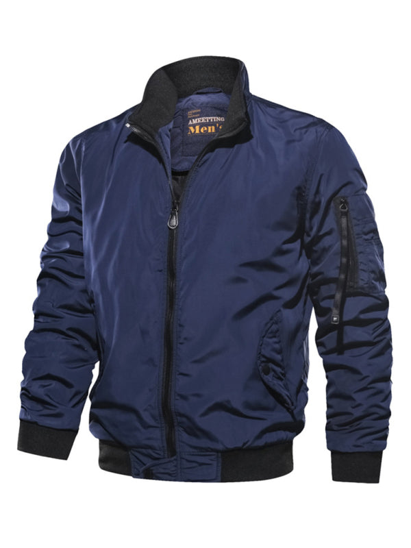 Men's Cotton Jacket Coat Simple Fashion Men's Cotton Clothes Shello's Creative Boutique