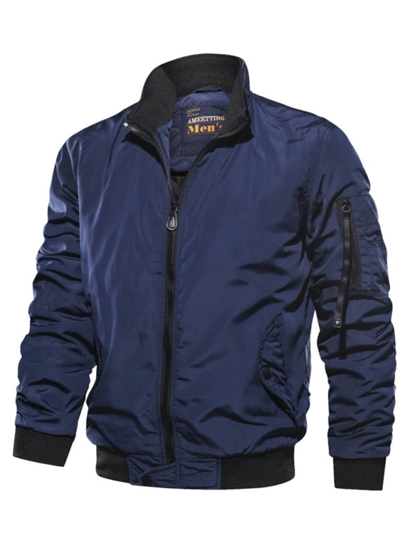 Men's Cotton Jacket Coat Simple Fashion Men's Cotton Clothes Shello's Creative Boutique