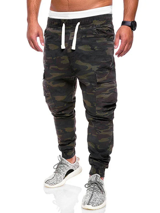 Men's camouflage cargo casual pants - Shello's Creative Boutique