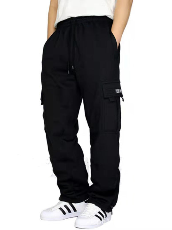New sports and leisure loose foot multi-pocket tether men's loose overalls trousers Shello's Creative Boutique