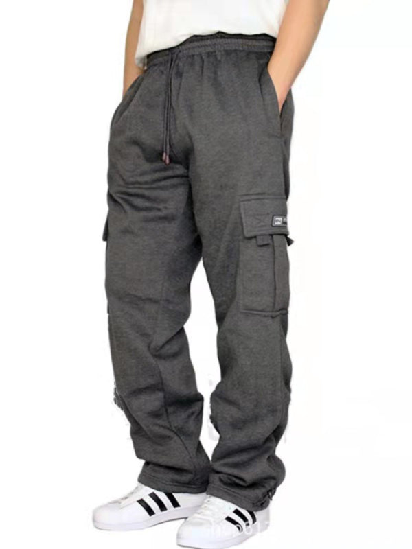 New sports and leisure loose foot multi-pocket tether men's loose overalls trousers Shello's Creative Boutique